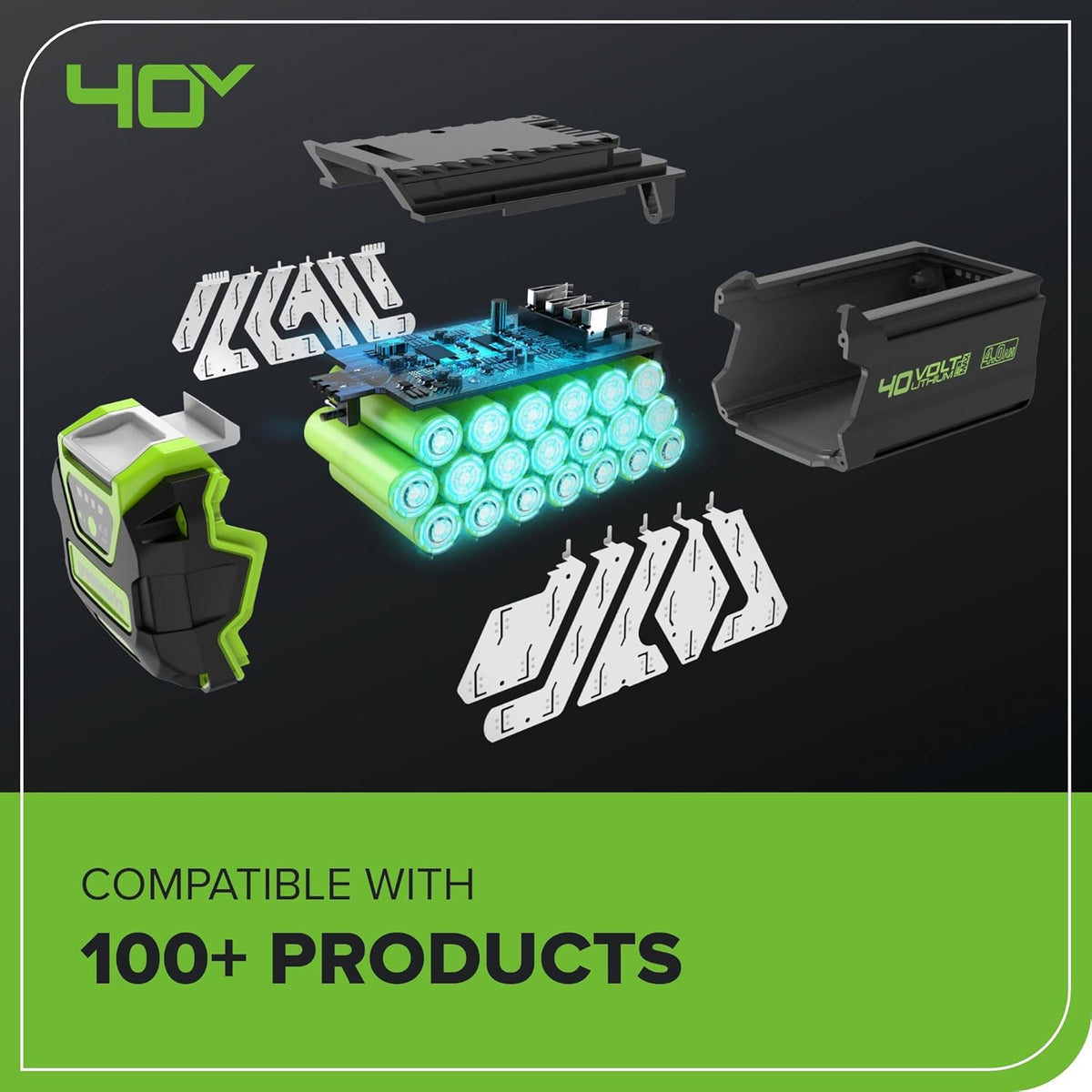Greenworks 40V HP 18in Chainsaw Kit With 5.0Ah HP Battery And 5A Rapid Charger
