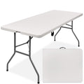 Best Choice Products 6ft Plastic Folding Table, 72in x 30in x 30in, White