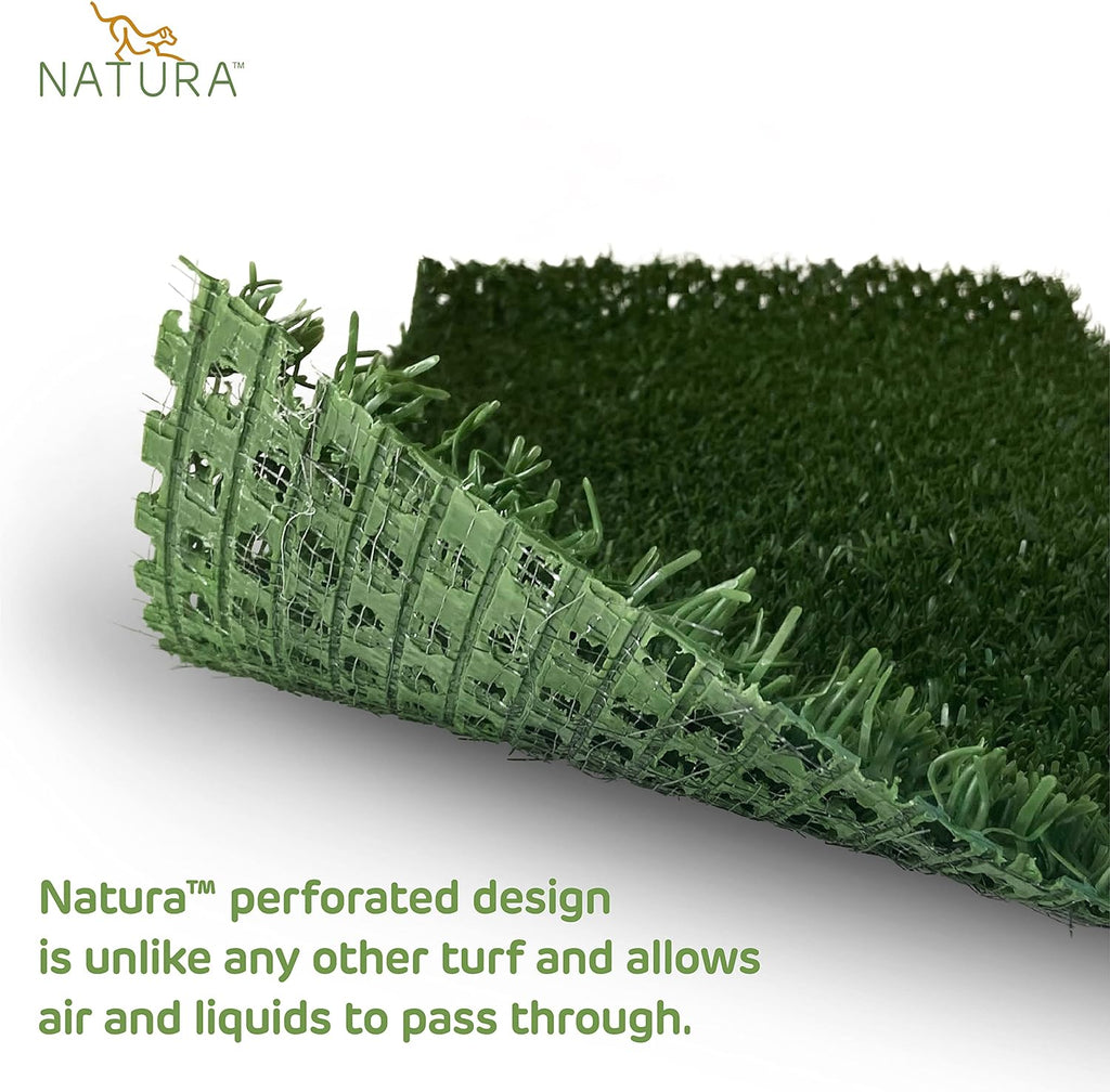 Natura PowerRun Outdoor Artificial Grass For Dogs, 3 ft. x 25 ft., Green - 10377011