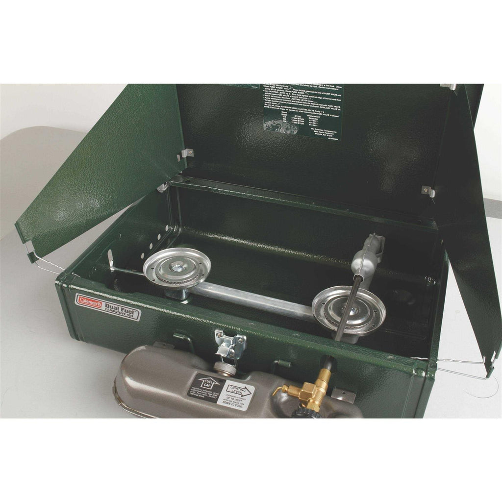 Coleman Dual Fuel 2-Burner Stove, 5 x 11 x 19 in - Guide Series