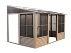 Gazebo Penguin Wall-Mounted Gazebo, 10 x 12, Aluminum Frame With UV Protection - Florence