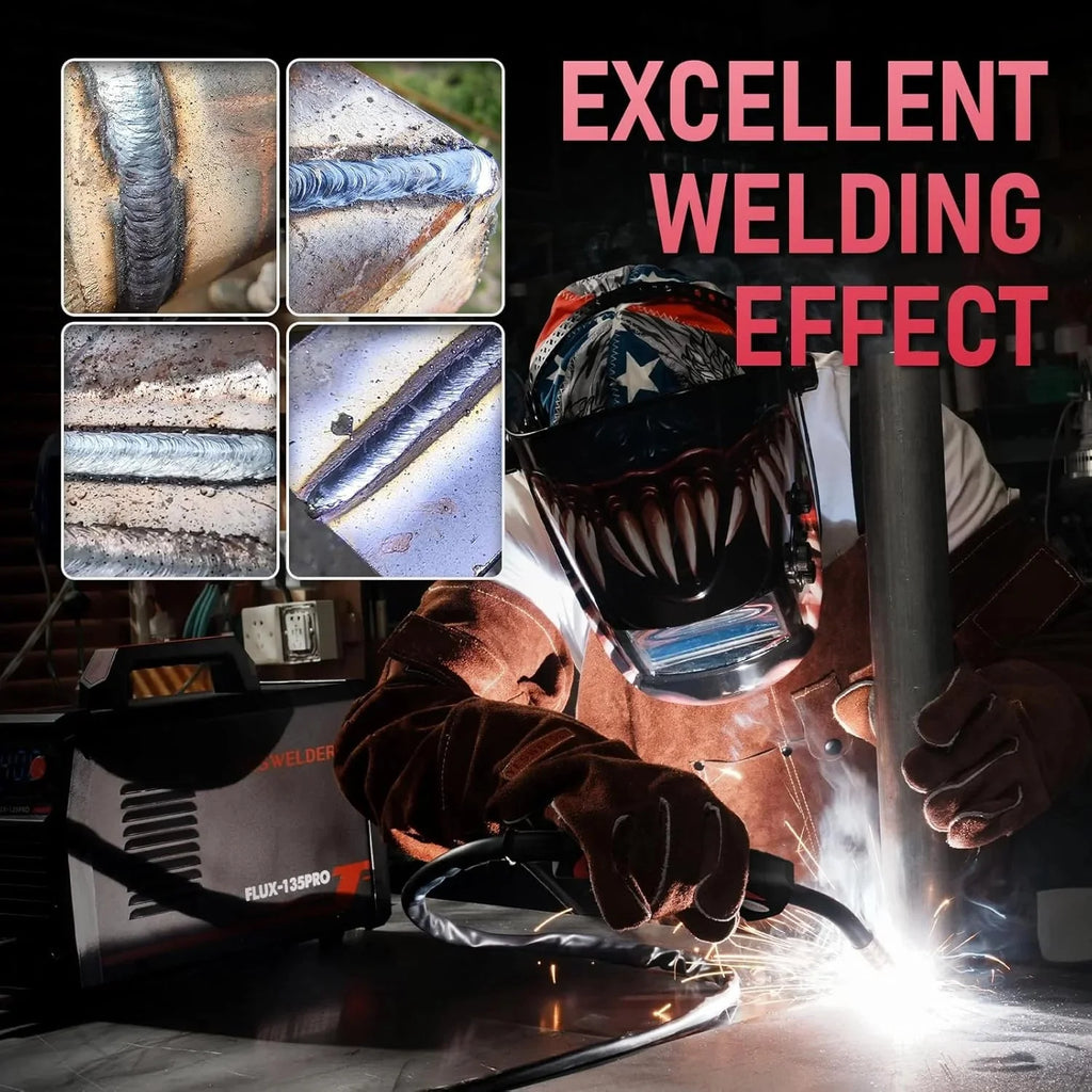 YESWELDER Flux Core MIG/Lift TIG/Stick Welder, 135 Amp, 110V - FLUX-135PRO