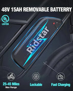 Bopzin Adult Electric Bicycle 1000W, 48V 15Ah Battery, 20 in x 4.0 in - FM001