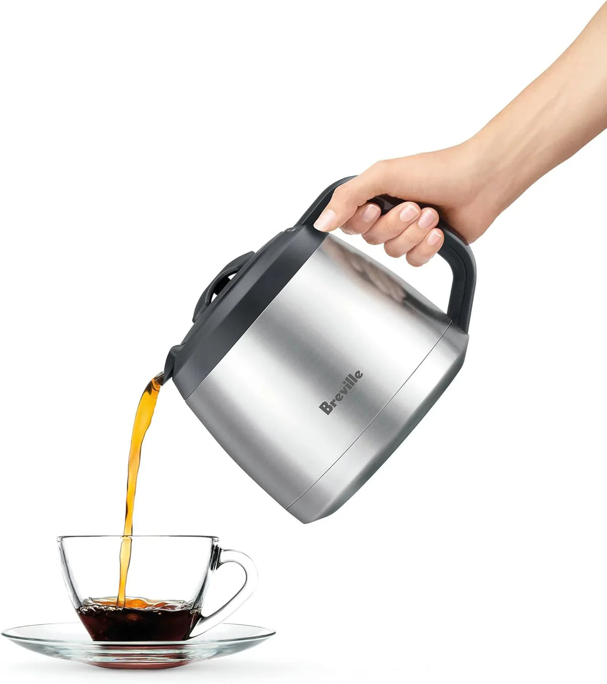 Breville Grind Control Coffee Maker With Grinder, Thermal Carafe, Brushed Stainless Steel - BDC650BSS