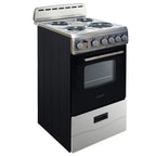 Avanti 20 Inch Freestanding Electric Range Oven, 2.1 Cu. Ft., Stainless Steel - ERU200P3S