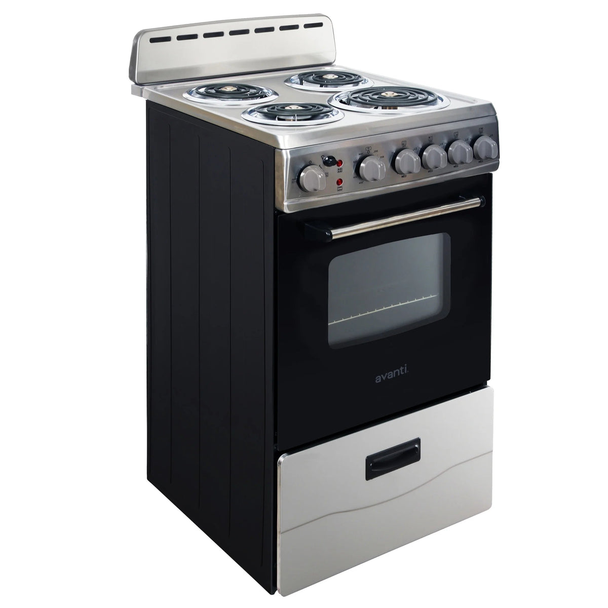 Avanti 20 Inch Freestanding Electric Range Oven, 2.1 Cu. Ft., Stainless Steel - ERU200P3S