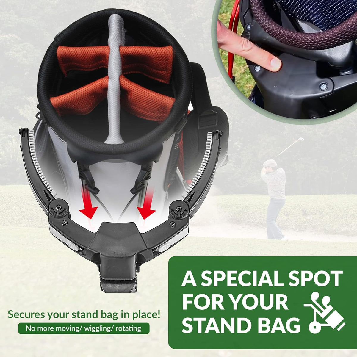 3-Wheel Foldable Golf Push Cart With Foot Brake - CaddyLite EZ V8