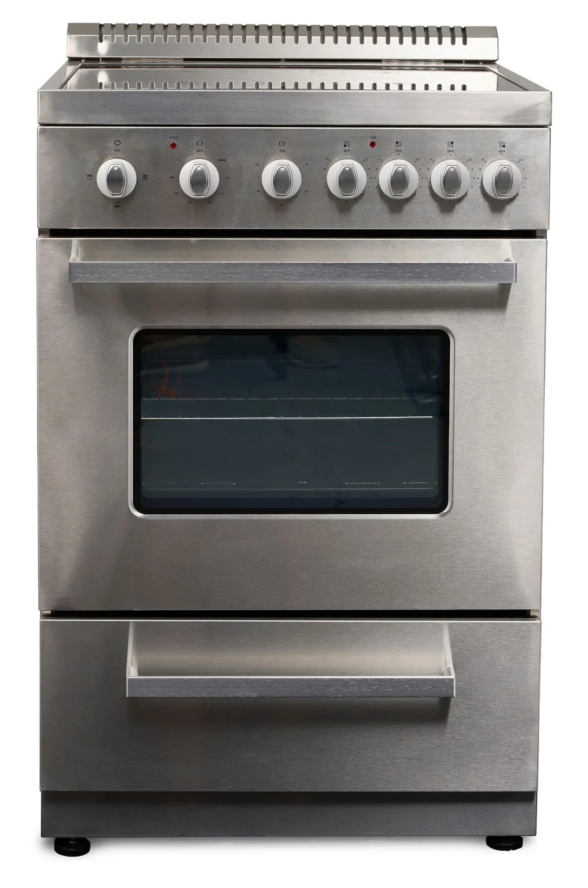 Premium Levella 24in Freestanding Electric Range With 4 Burners And 2.6 Cu. Ft. Oven Capacity