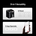 Typhur Sync AI Smart Air Fryer, 8QT Ceramic, Wireless Meat Thermometer, 450F, 120V