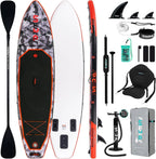FunWater Inflatable Stand Up Paddle Board, 11 ft x 32 in x 6 in - SUP Paddle Accessories