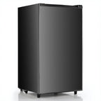 TINKLE WELL Mini Fridge With Freezer, 3.2 Cu Ft, Single Door, Silver