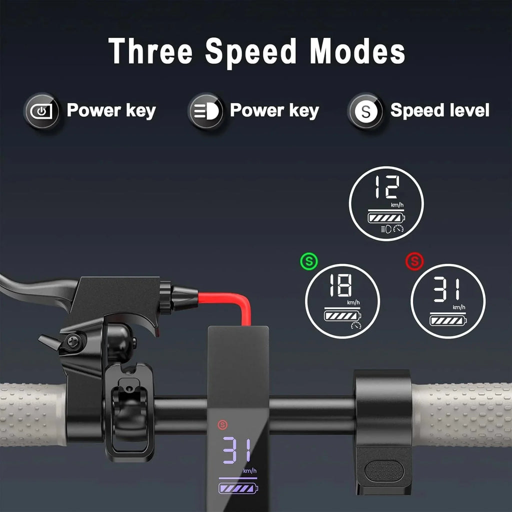 Roinside Electric Scooter, 8.5 in Solid Tires, 350W, 19 MPH, 21-23 Miles - UP12 Plus
