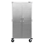 Seville Classics UltraHD Rolling Storage Cabinet, Granite, 36in W x 18in D x 72in H