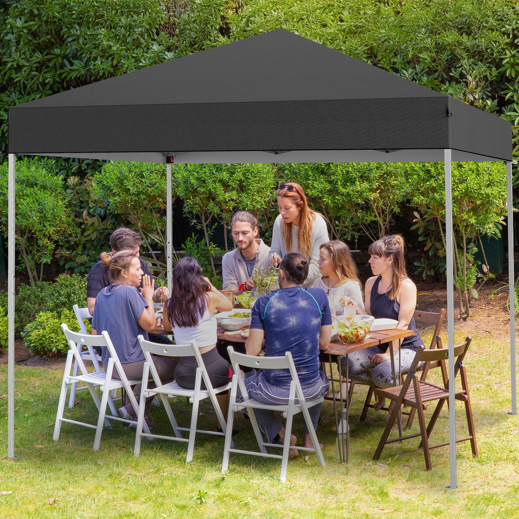GVDV 10x10 ft Easy Pop Up Outdoor Canopy Tent - Blue