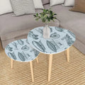 HYHBIBOOM Nesting End Tables, 21.7in x 21.7in x 17.7in And 15.8in x 15.8in x 15.8in