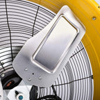 24 Inch Heavy Duty Drum Air Circulator Fan, 3 Speed, Yellow
