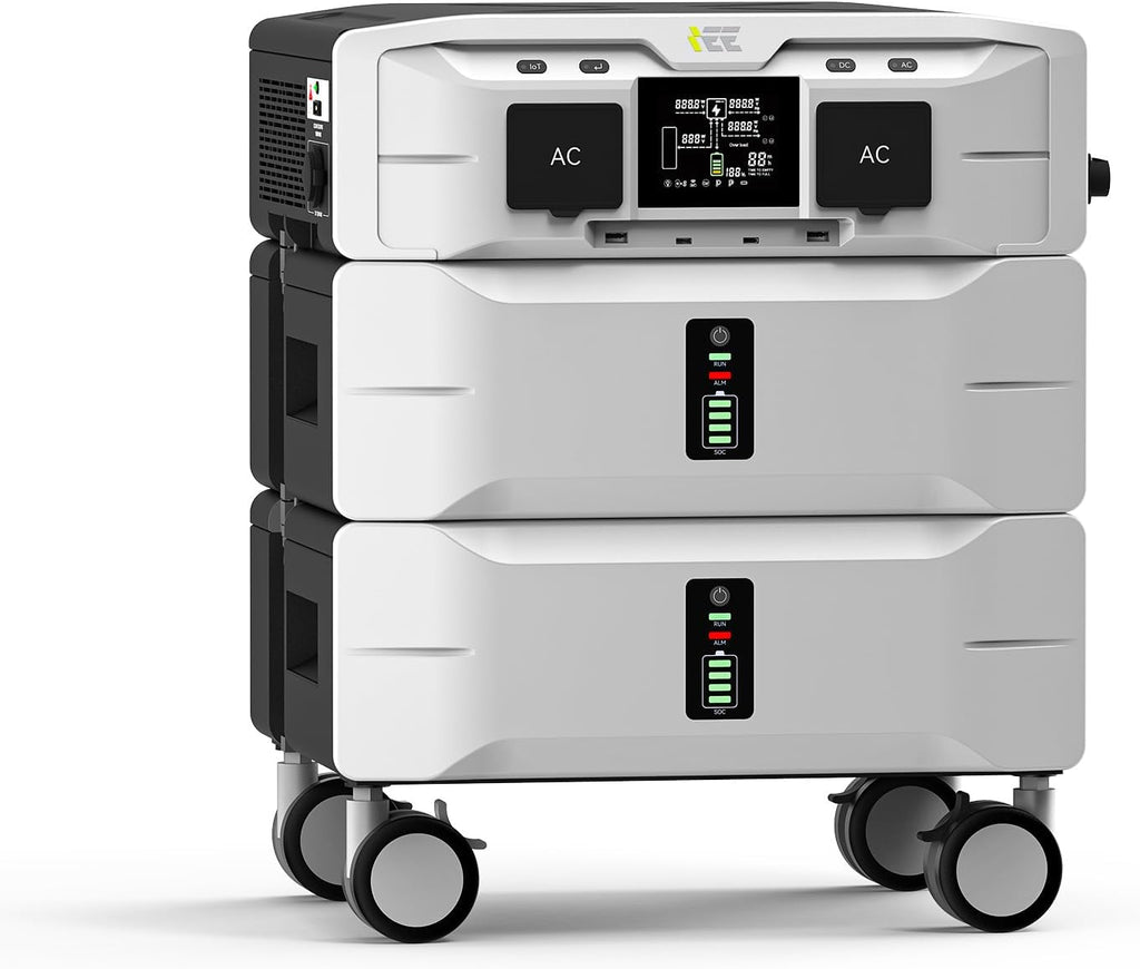 IEE Portable Power Station 5120Wh 120/240V 5000W LFP Battery - SP5000