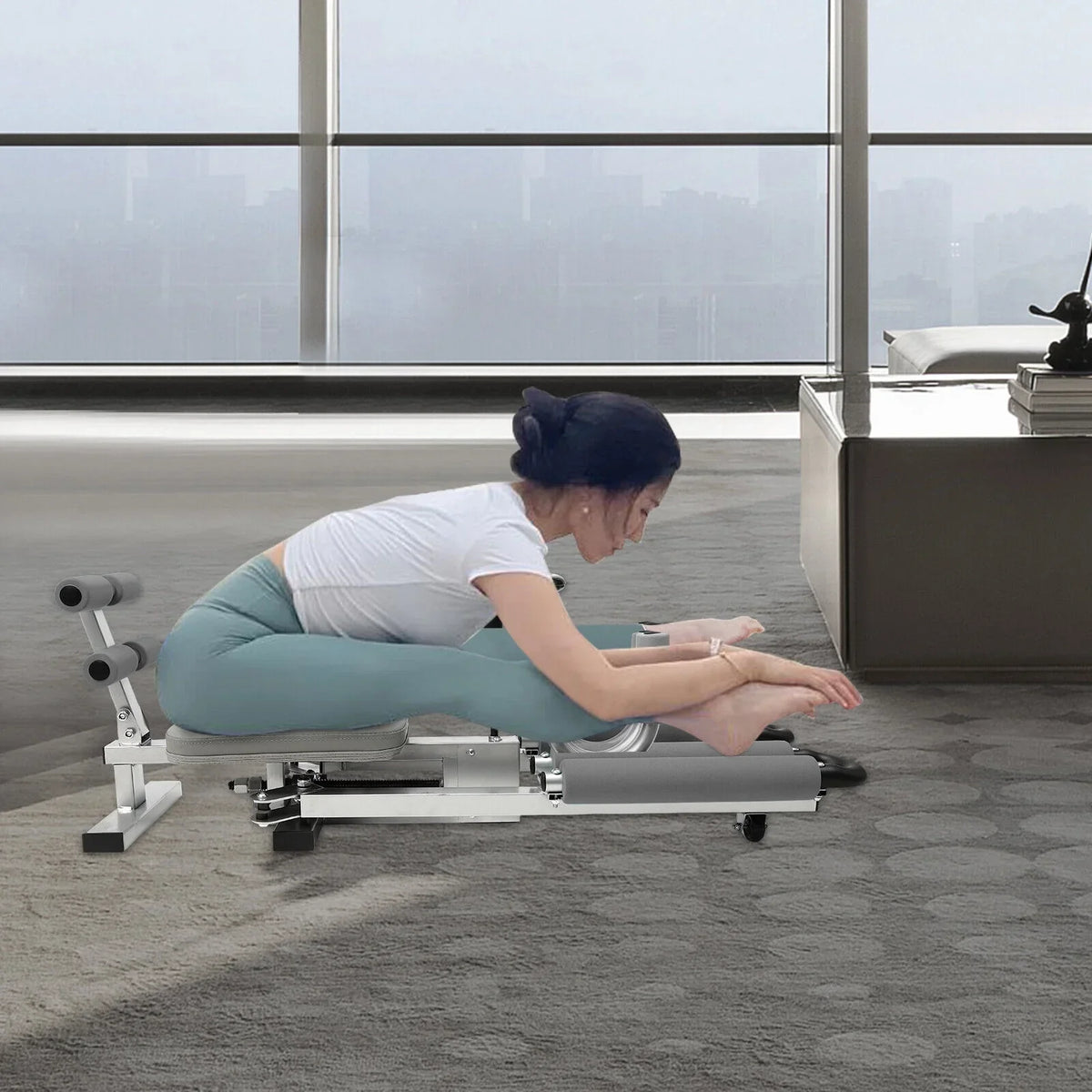Miumaeov Leg Stretcher Flexibility Training Machine, 330LBS