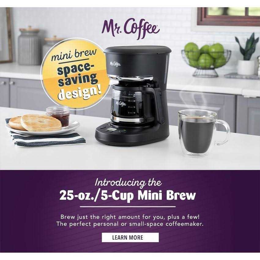 Mr. Coffee 5-Cup Coffee Maker - 25 Oz
