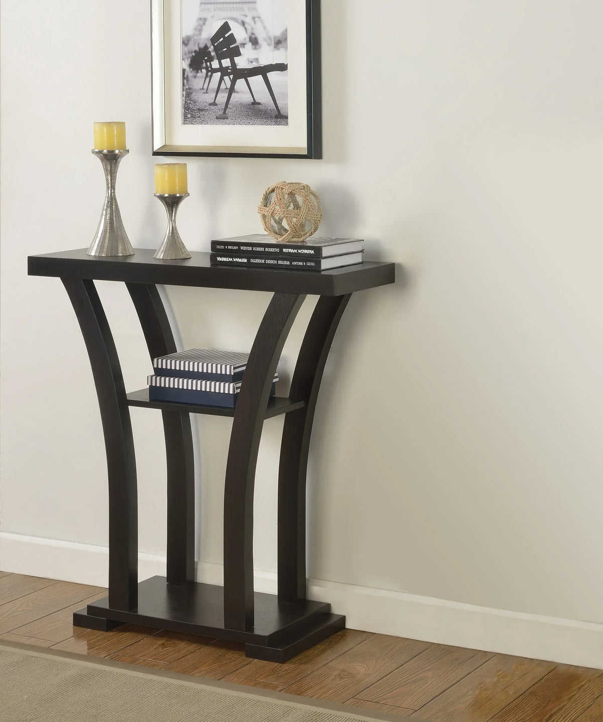 Gray Finish Console Table - 32.0