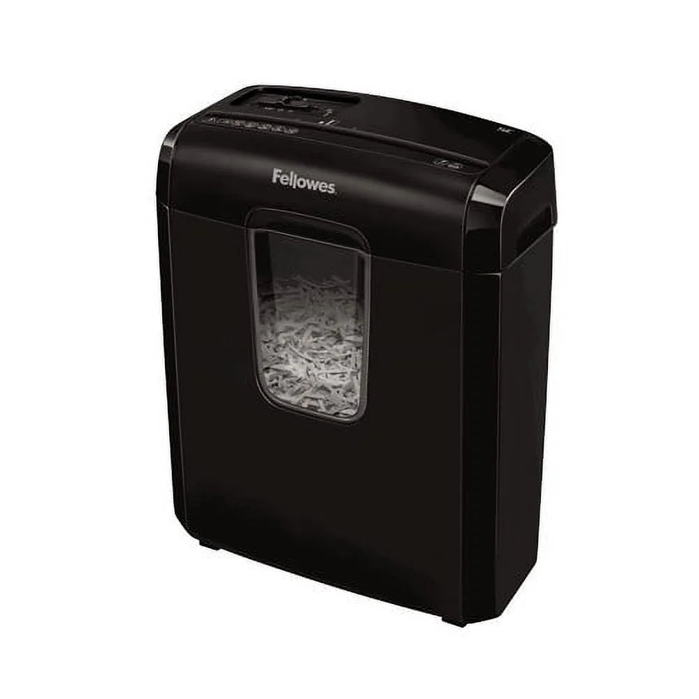 Fellowes Powershred 6C Cross-Cut Shredder - Black