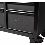 Heavy Duty 61 in. W x 23 in. D 15-Drawer Mobile Workbench With Solid Wood Top