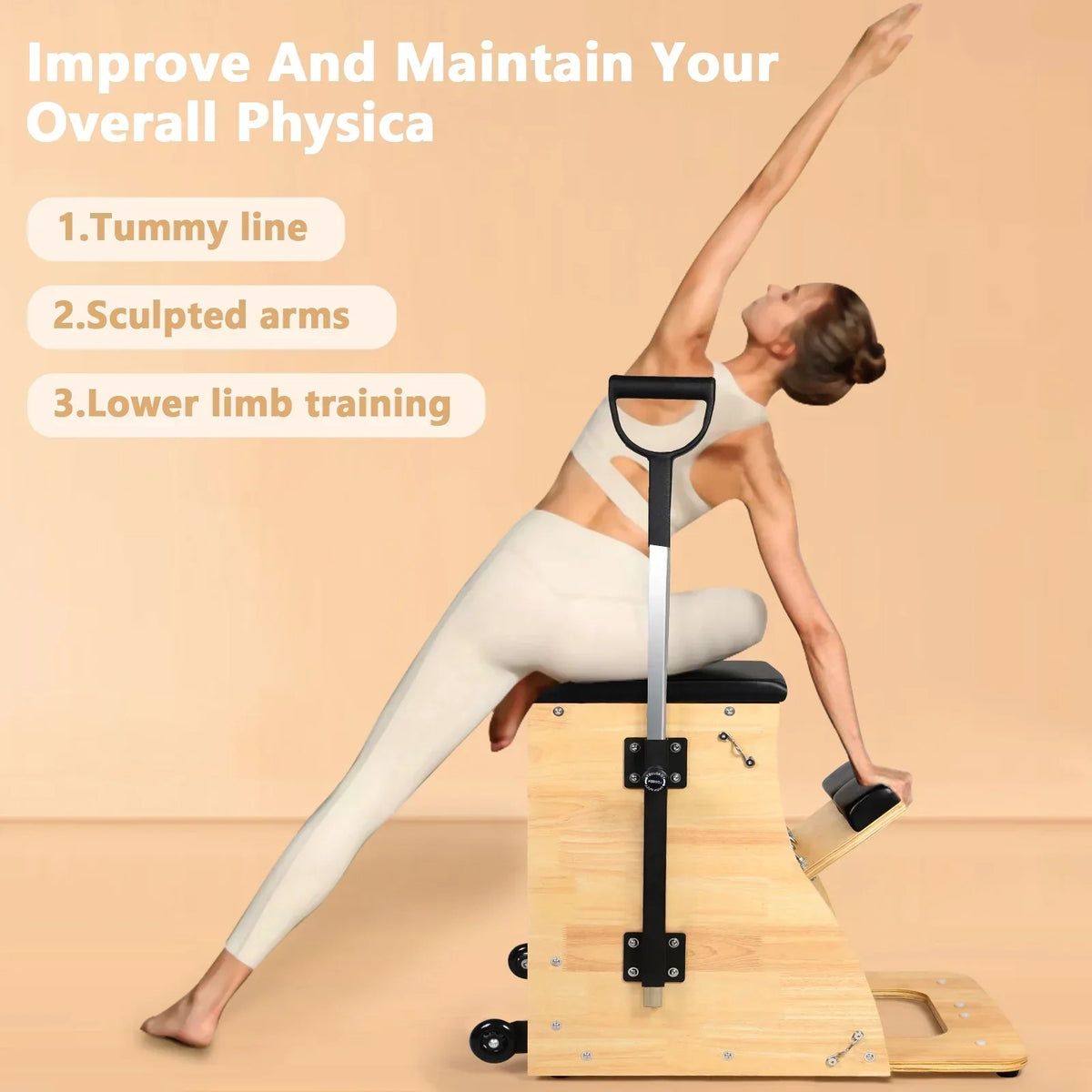 ARKANTOS Pilates Chair With 4 Spring Positions