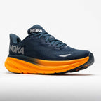 Clifton 9 GTX Men's Running Shoes Stormy Skies/Orange Zest