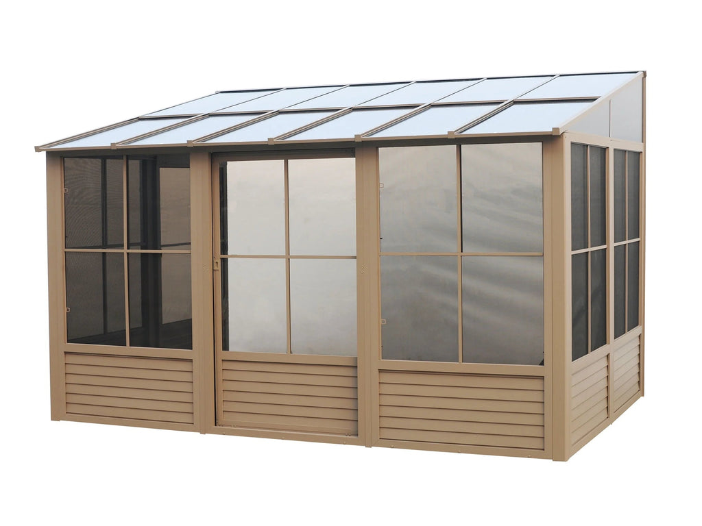 Gazebo Penguin Wall-Mounted Gazebo, 10 x 12, Aluminum Frame With UV Protection - Florence