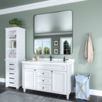 Aluminum Alloy Rounded Corner Wall Vanity Mirror