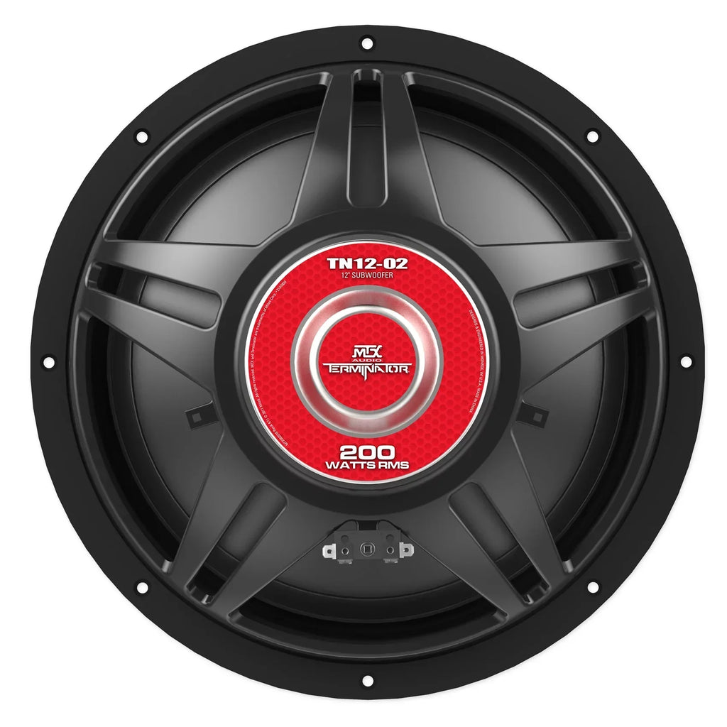 MTX Terminator TN12-02 12" 400 Watt Car Audio Subwoofer With Rockville RS12 Sealed Enclosure
