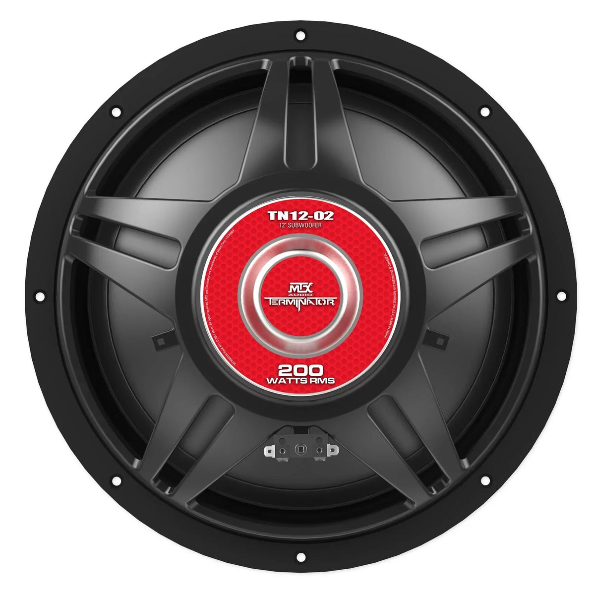 MTX Terminator TN12-02 12" 400 Watt Car Audio Subwoofer With Rockville RS12 Sealed Enclosure