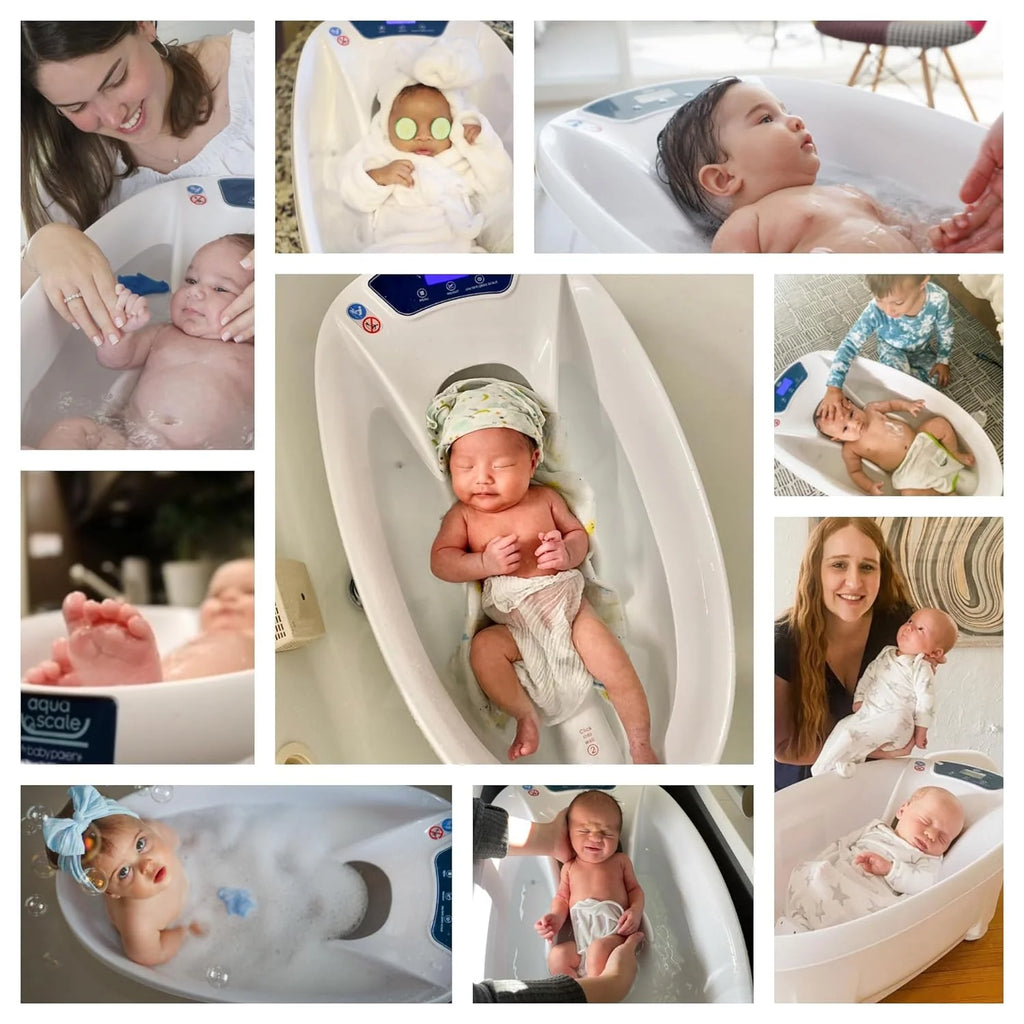 Baby Patent AquaScale Baby Bath Tub 0-24m With Thermometer And Scale - GEN 3