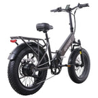 GOTRAX F3 500W Folding Fat Tire Electric Bike, 20in x 4in Tires, 20 MPH, 60 Mile Range - F3