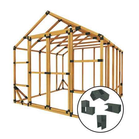 E-Z Frames DIY Storage Shed Kit, 10 X 10