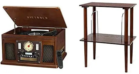 Victrola 8-in-1 Bluetooth Record Player With Built-In Speakers And Wireless Streaming