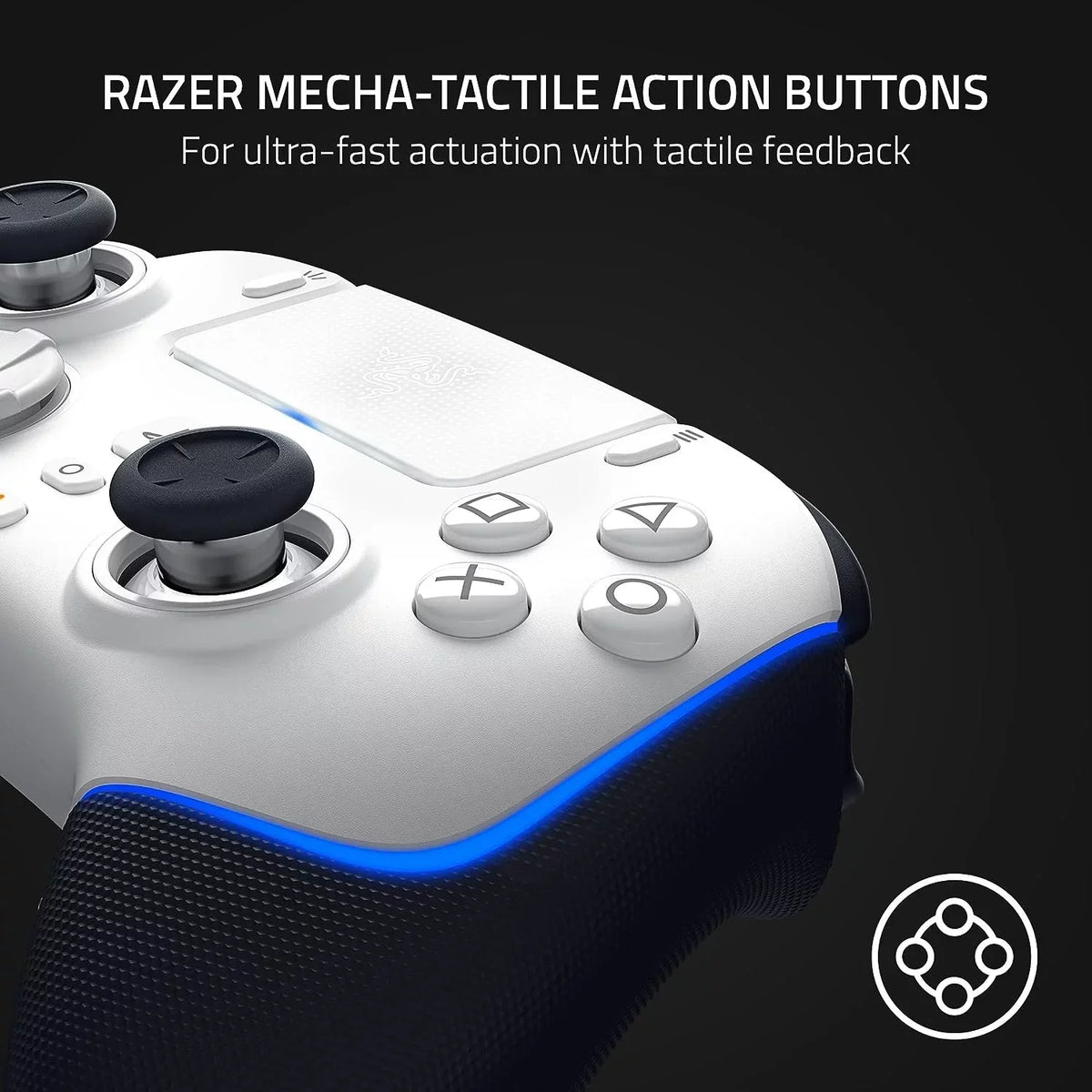 Razer Wolverine V2 Pro Wireless Gaming Controller for PlayStation 5, PS5 PC - White