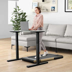 GYMAX 2-in-1 Folding Under Desk Treadmill With Speaker, App And Remote Control - 2.5HP