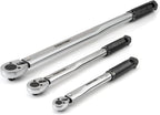 TEKTON Micrometer Torque Wrench Set, 1/4, 3/8 And 1/2 in Drive, 3-Piece