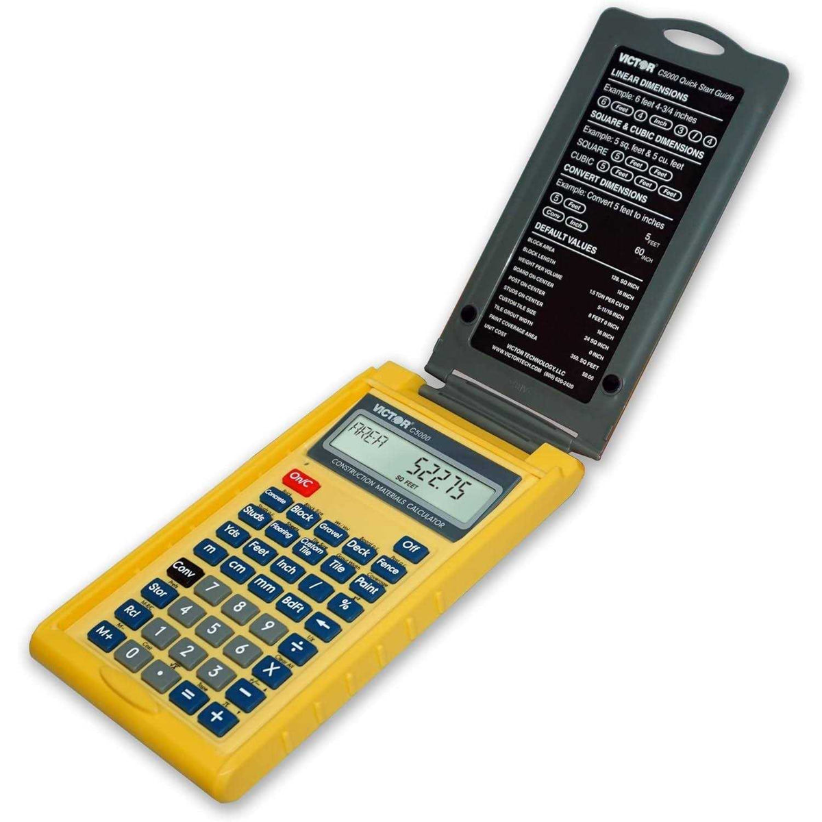 Victor Construction Materials Calculator With Protective Case - C5000