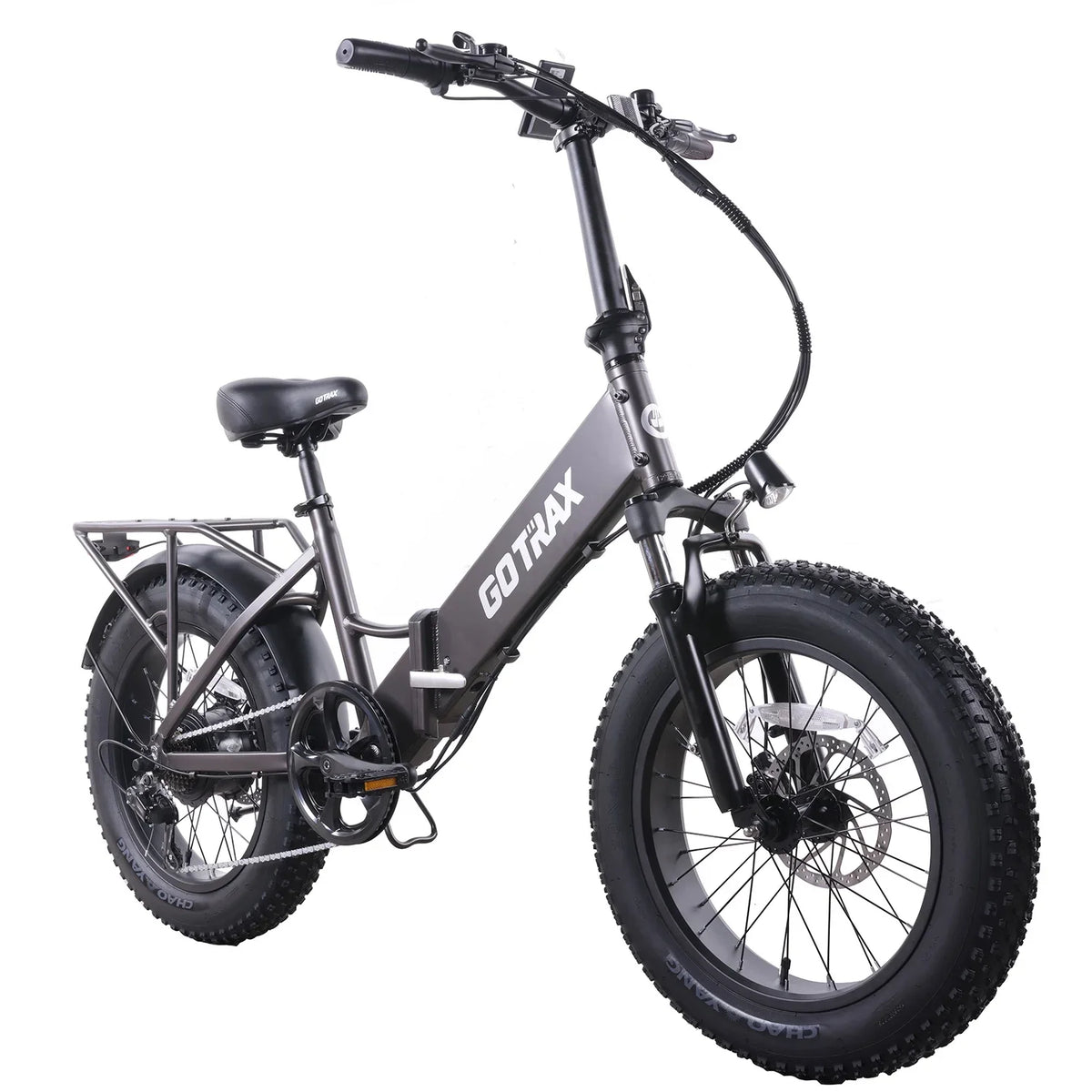 GOTRAX F3 500W Folding Fat Tire Electric Bike, 20in x 4in Tires, 20 MPH, 60 Mile Range - F3
