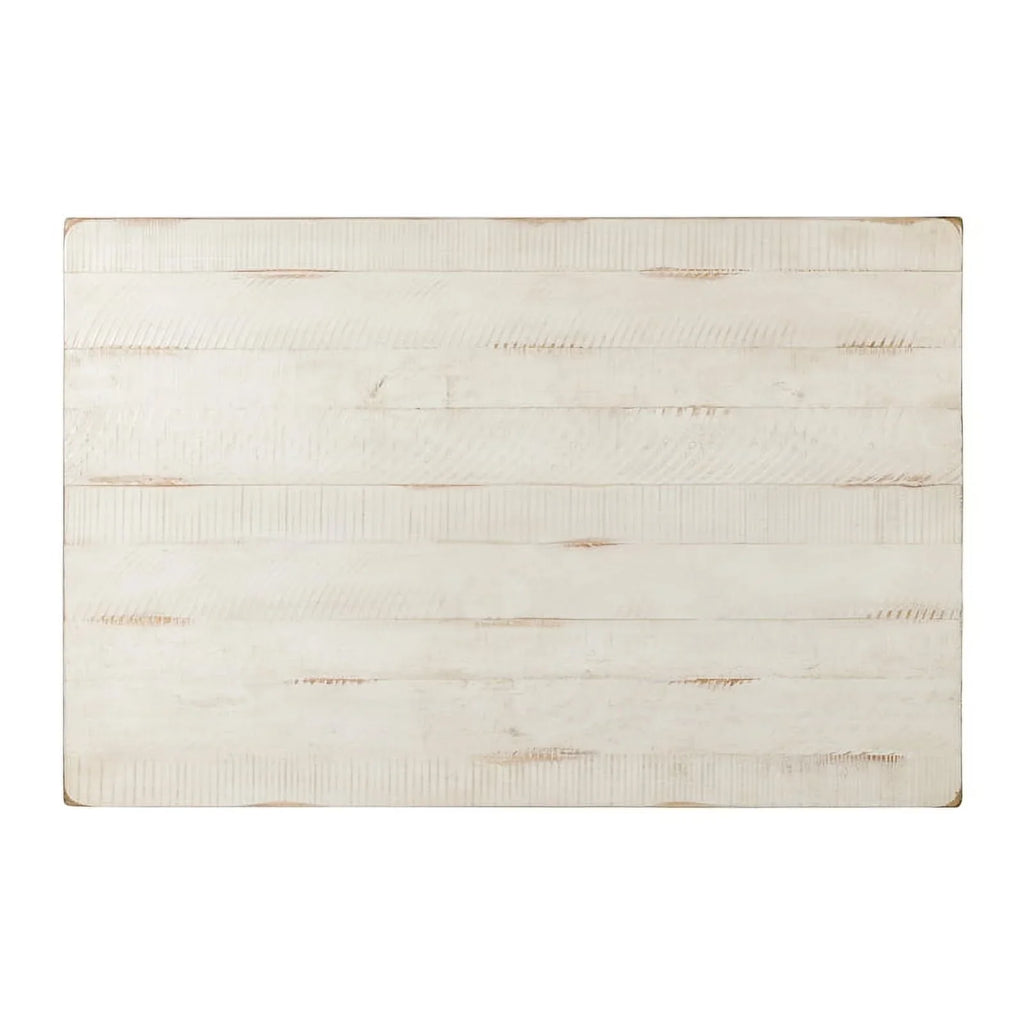 Bowery Hill Solid Wood Barn Door Coffee Table - Antique White