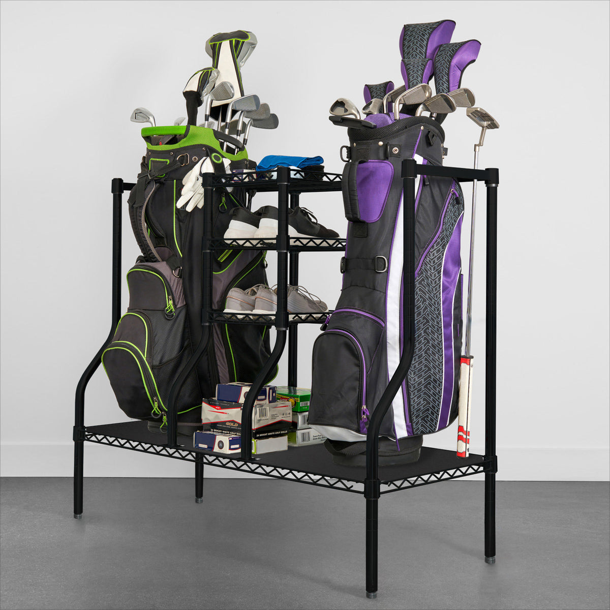 SafeRacks Deluxe Golf Equipment Storage Rack