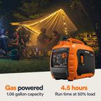 Generac Gas Powered Portable Inverter Generator, 3 300-Watt, USB Ports - 7153 GP3300i