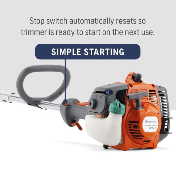 Husqvarna Gas String Trimmer, 28-cc 2-Cycle, 17-inch Straight Shaft - 128LD 952711953