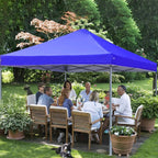 GVDV 10x10 ft Easy Pop Up Outdoor Canopy Tent - Blue