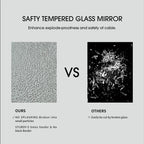 Aluminum Alloy Rounded Corner Wall Vanity Mirror