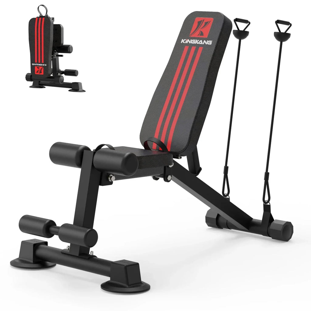 K Kingkang Adjustable Weight Bench, Foldable, 660LB