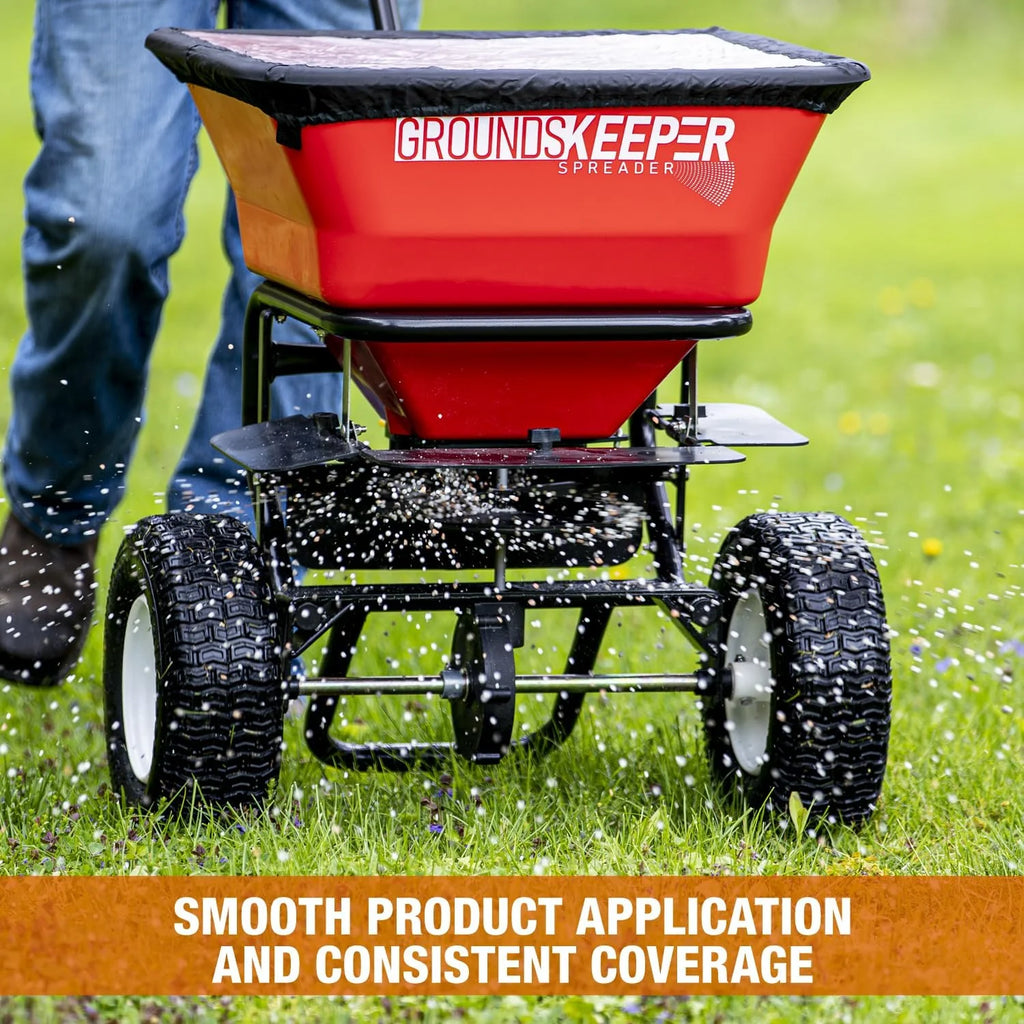 Groundskeeper Walk Behind Push Spreader, 100 lb Capacity - 3039632R