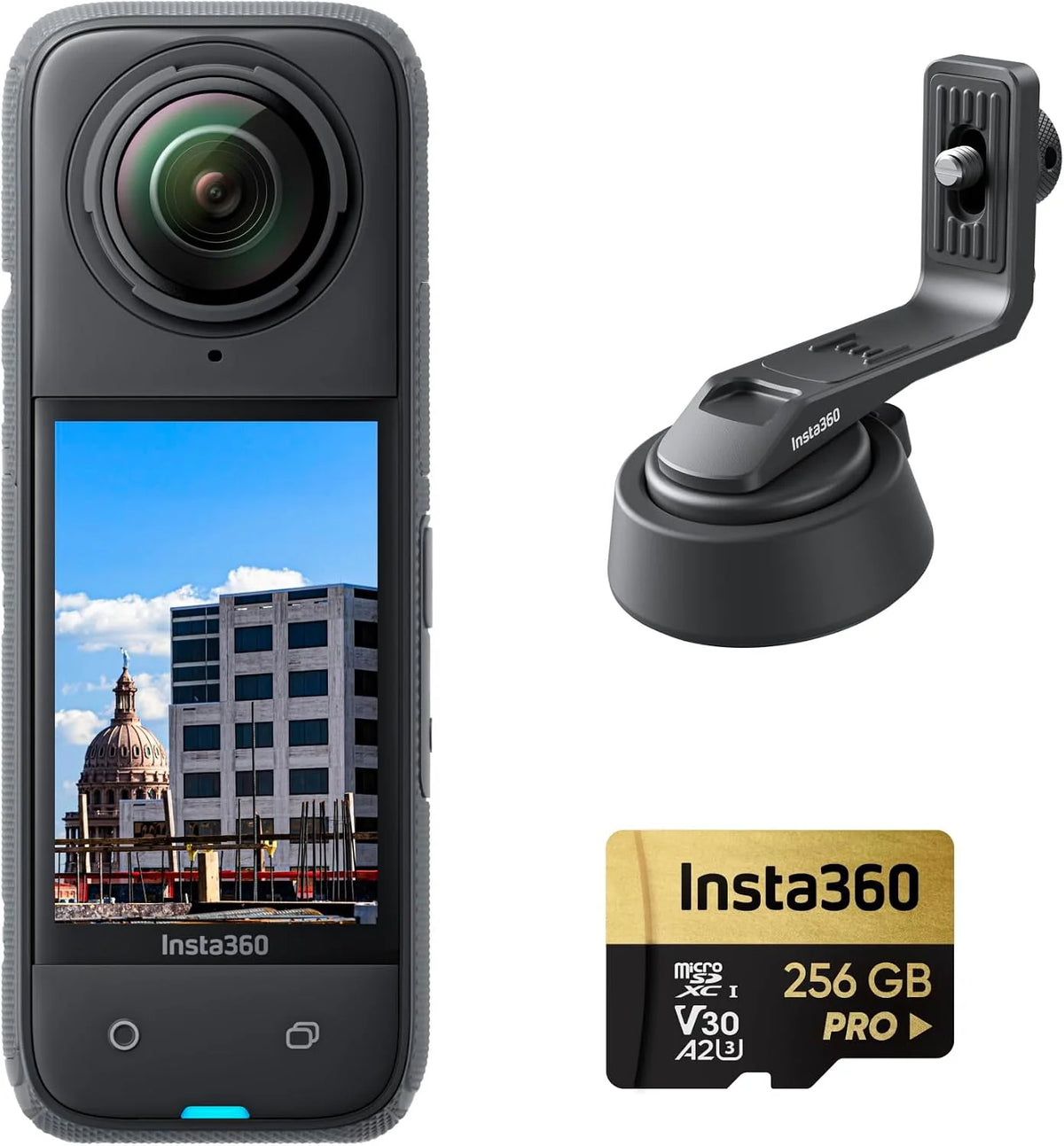 Insta360 X4 Standard Pack 8K 360 Action Camera, Noir Minuit - X4